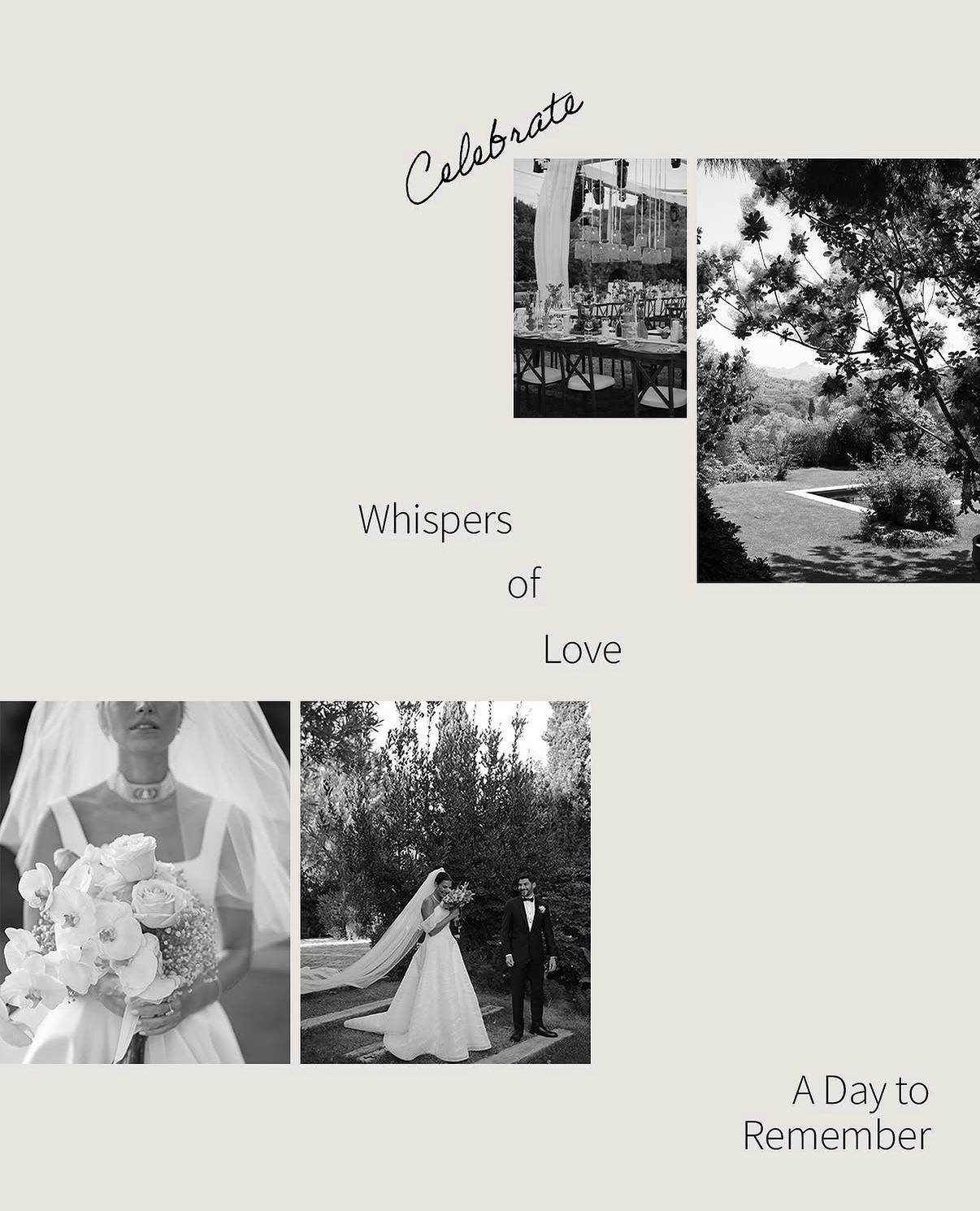 Wedding moments — celebrate, whispers of love